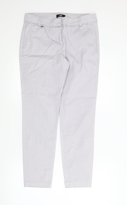 Preloved Wallis Womens Grey   Chino Trousers Size 12 L26 in - Front