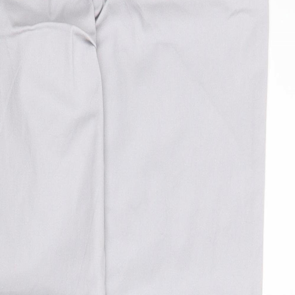 Wallis Womens Grey   Chino Trousers Size 12 L26 in