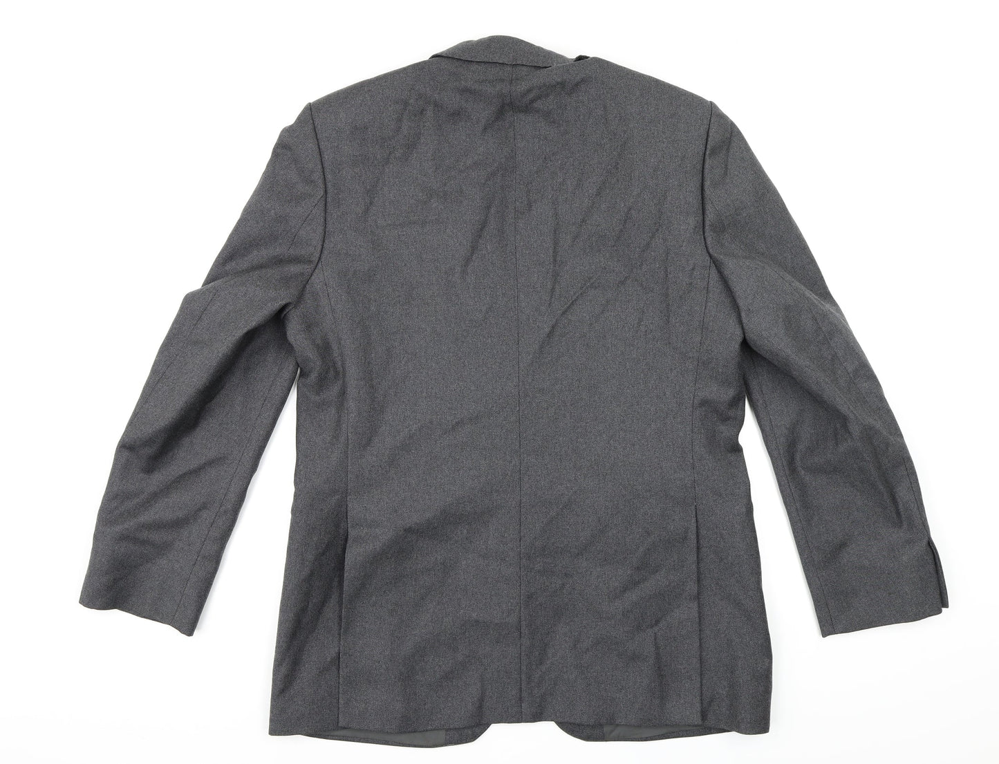 Burton Mens Grey  Rayon Jacket Blazer Size 34