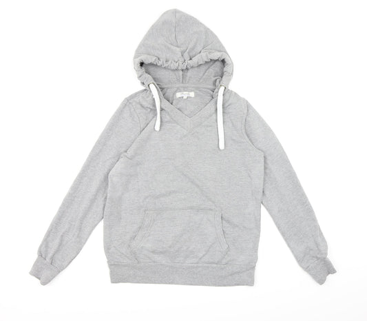 Peacocks Womens Grey  Jersey Pullover Hoodie Size 14