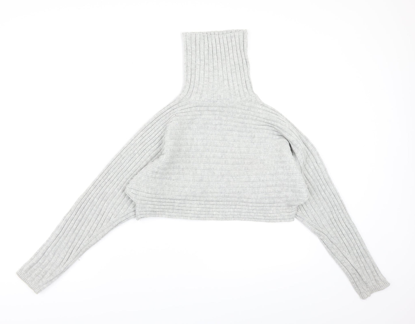 New Look Womens Grey  Knit Pullover Jumper Size S