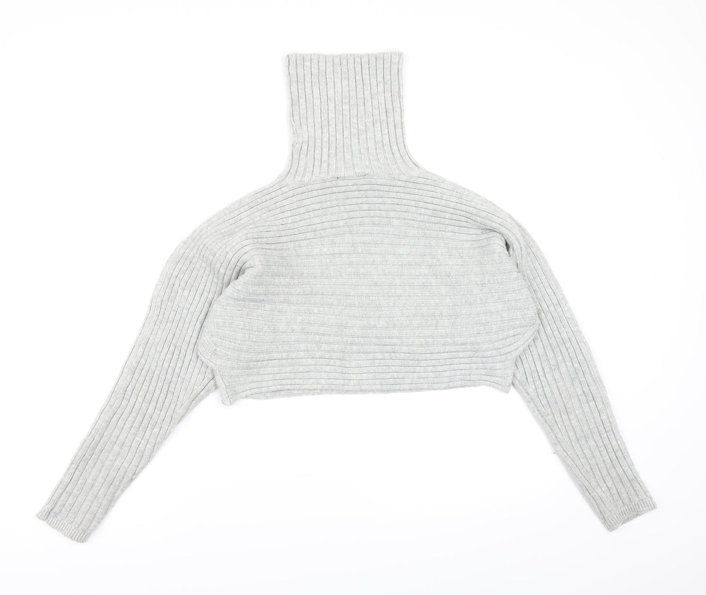 New Look Womens Grey  Knit Pullover Jumper Size S