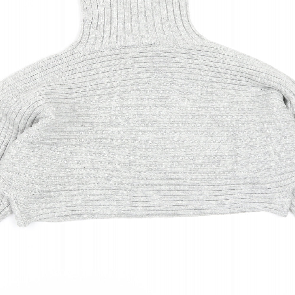 New Look Womens Grey  Knit Pullover Jumper Size S