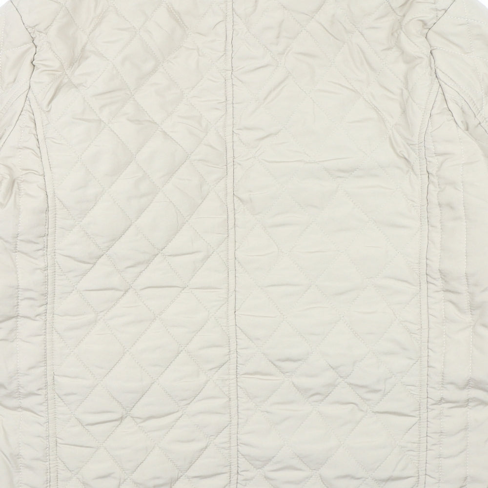Sarah Hamilton Womens Beige   Overcoat Coat Size 16