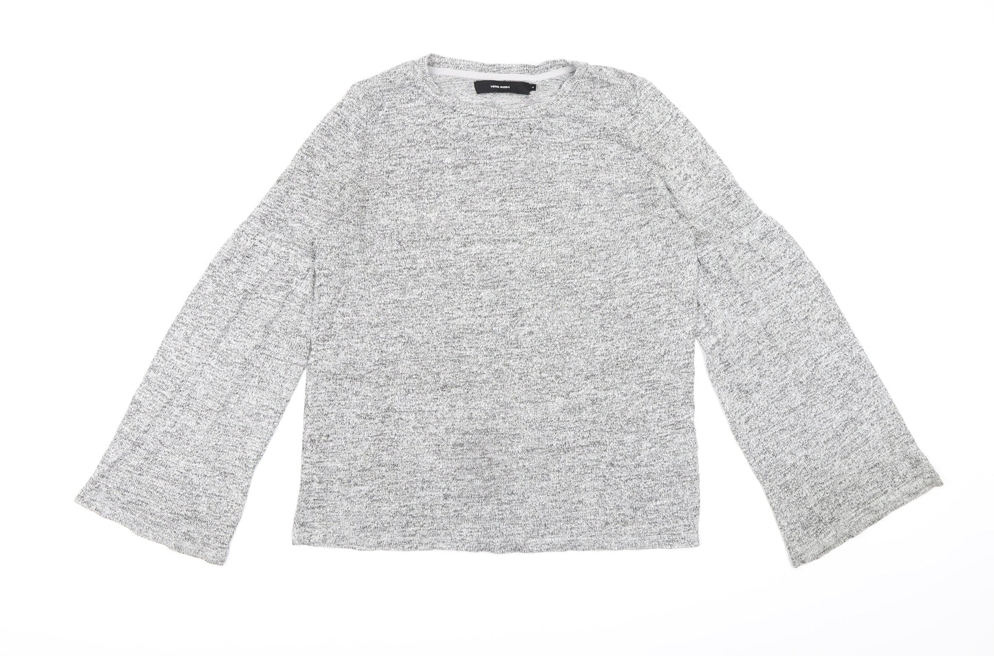 VERO MODA Womens Grey  Knit Pullover Jumper Size M