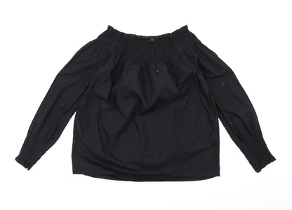 Preloved Zara Womens Black   Basic Blouse Size XS - Front