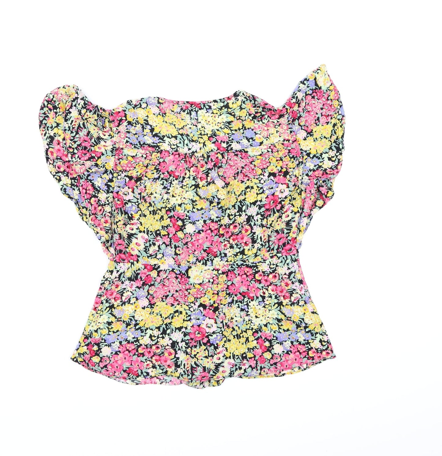 Warehouse Womens Multicoloured Floral  Basic Blouse Size 8