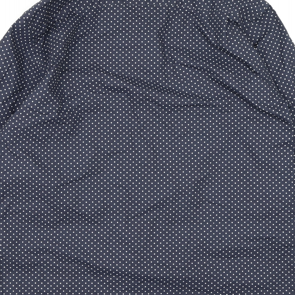 Peter Werth Mens Blue Polka Dot   Button-Up Size M