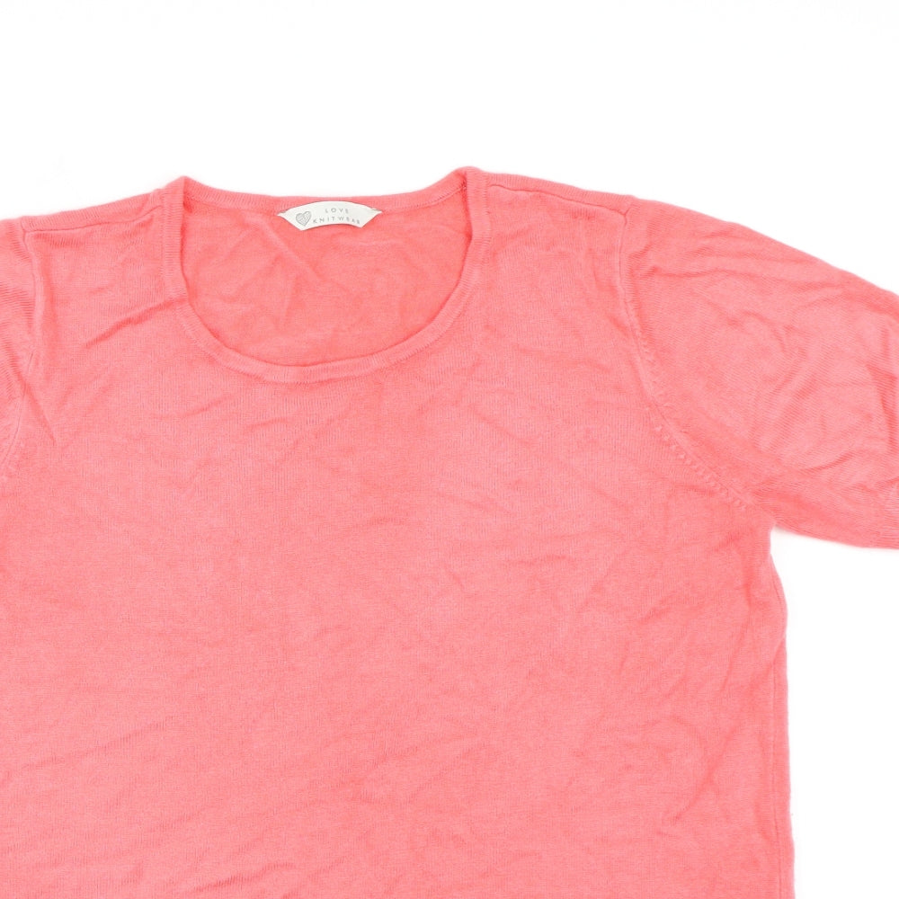 BHS Womens Pink  Knit Pullover Jumper Size 12