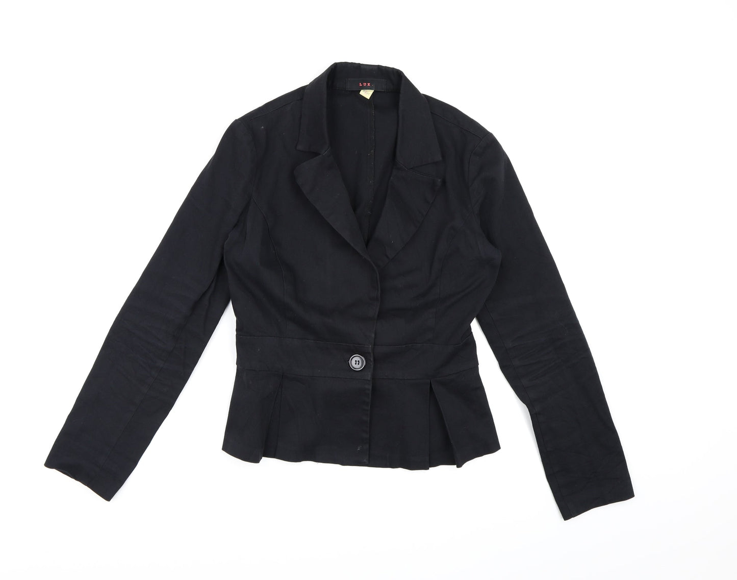 Lux Womens Black   Jacket Blazer Size L