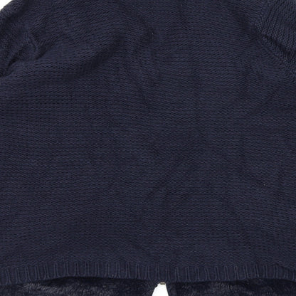 Preloved M&Co Womens Blue  Knit Cardigan Jumper Size 16 - Label