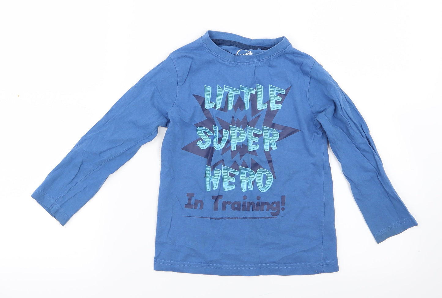 Boys Boys Blue   Basic T-Shirt Size 5-6 Years