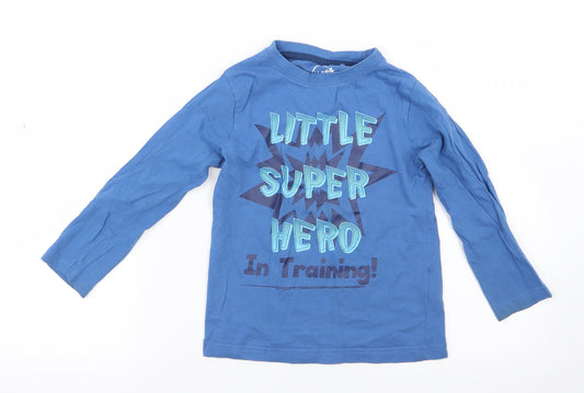 Boys Boys Blue   Basic T-Shirt Size 5-6 Years