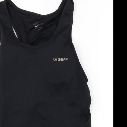 Preloved LA Gear Womens Black   Basic T-Shirt Size 12 - Detail