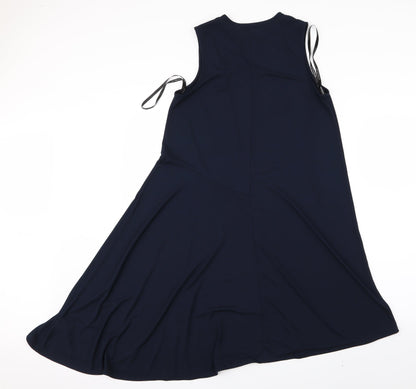 Preloved Warehouse Womens Blue   A-Line  Size 10 - Back