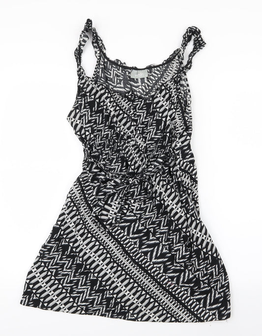 Wallis Womens Black Geometric  Mini  Size M