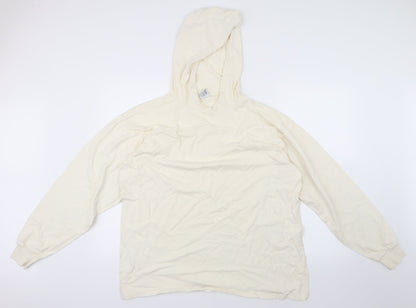 Preloved Gap Womens White   Pullover Hoodie Size M - Front