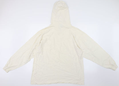Preloved Gap Womens White   Pullover Hoodie Size M - Back