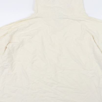 Preloved Gap Womens White   Pullover Hoodie Size M - Label