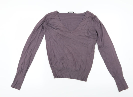 Dorothy Perkins Womens Purple  Knit Pullover Jumper Size 10