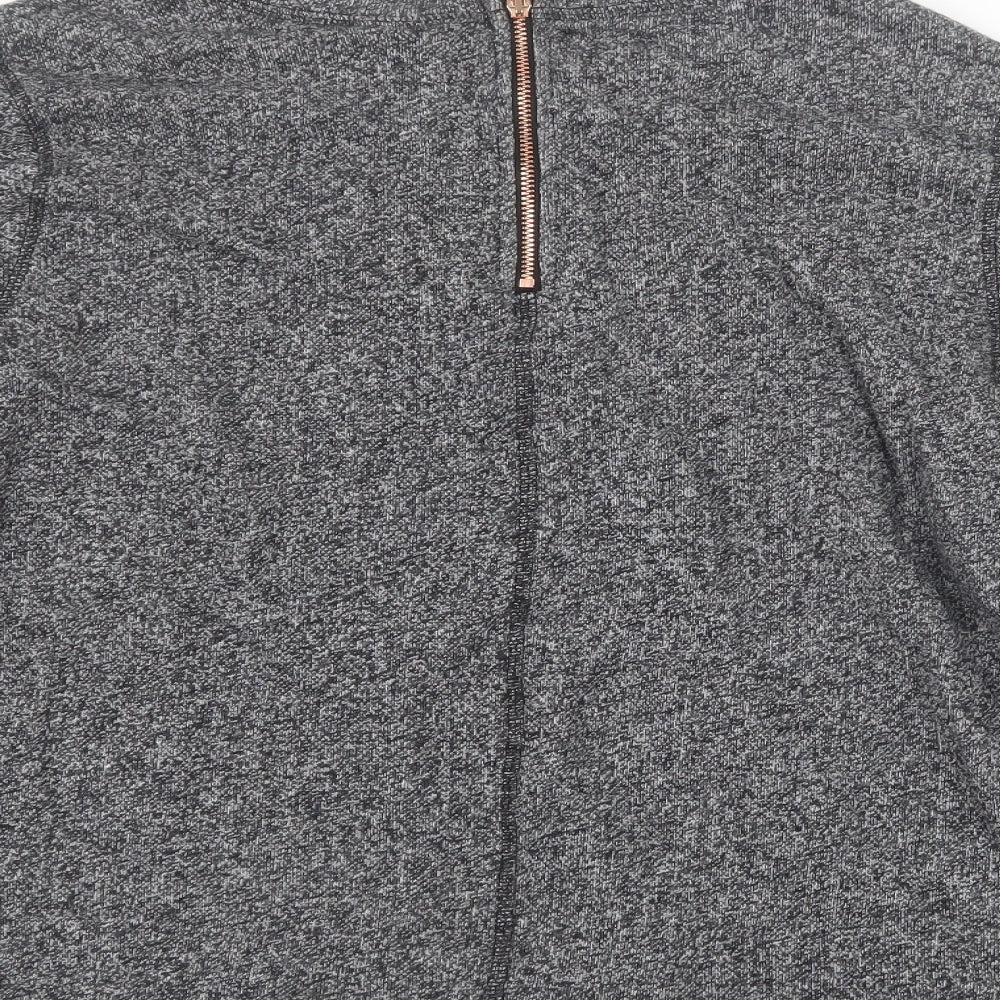 H&M Womens Grey  Knit Pullover Jumper Size 14