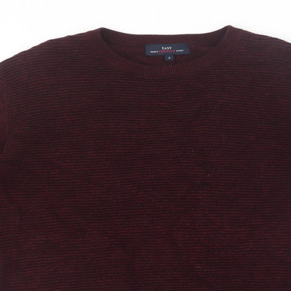 Preloved Easy Mens Purple  Knit Pullover Jumper Size S - Detail