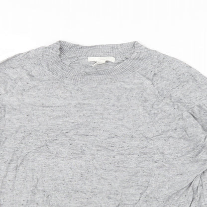Preloved H&M Womens Grey   Basic T-Shirt Size S - Detail