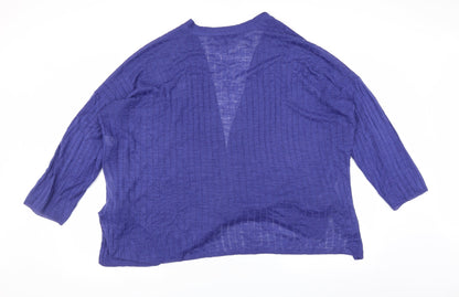 Preloved NEXT Womens Blue   Cardigan Jumper Size XL - Back
