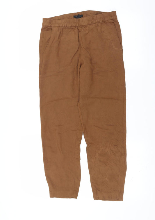 H&M Womens Brown   Trousers  Size 10 L24 in