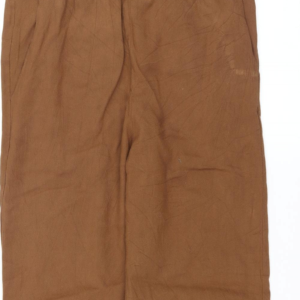 H&M Womens Brown   Trousers  Size 10 L24 in