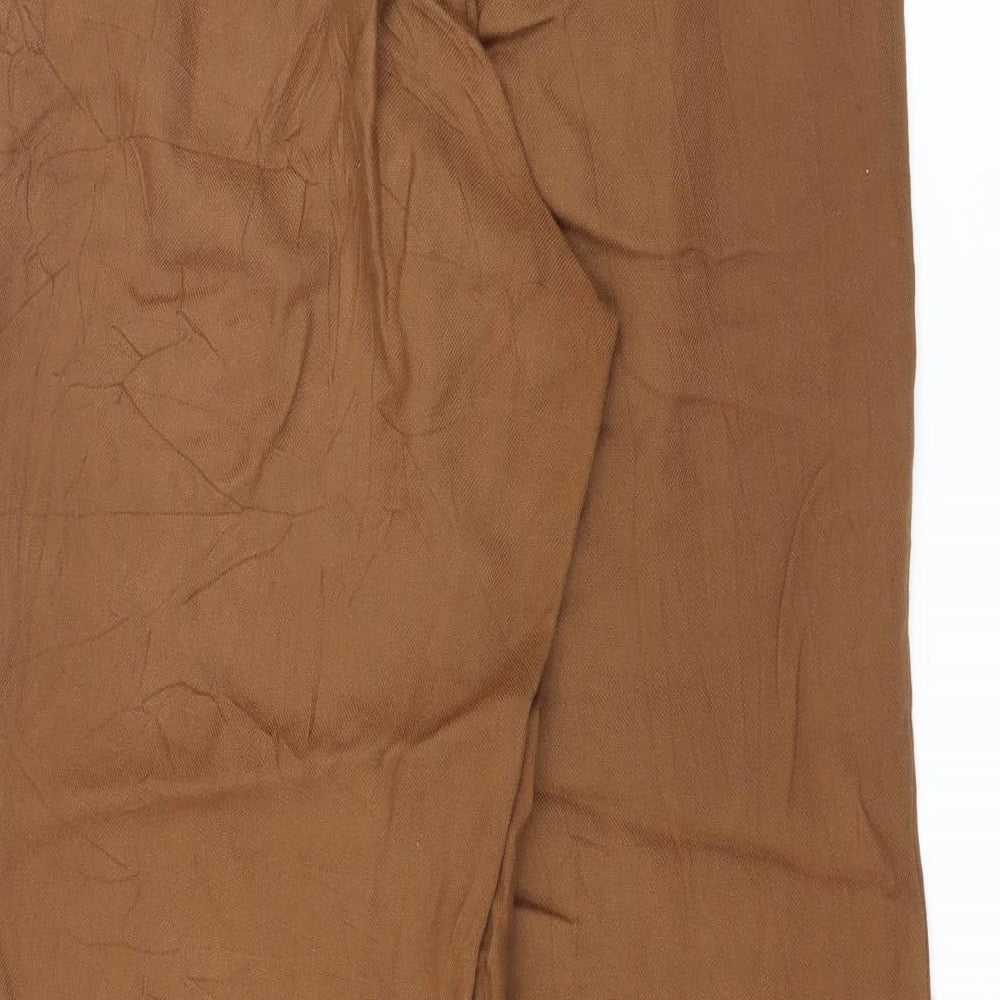 H&M Womens Brown   Trousers  Size 10 L24 in