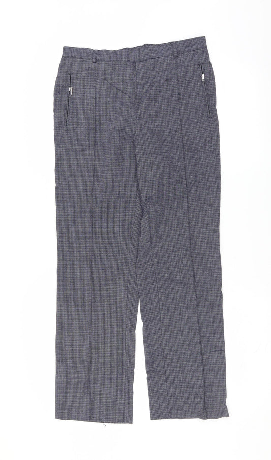 Marks and Spencer Womens Blue   Trousers  Size 12 L28 in