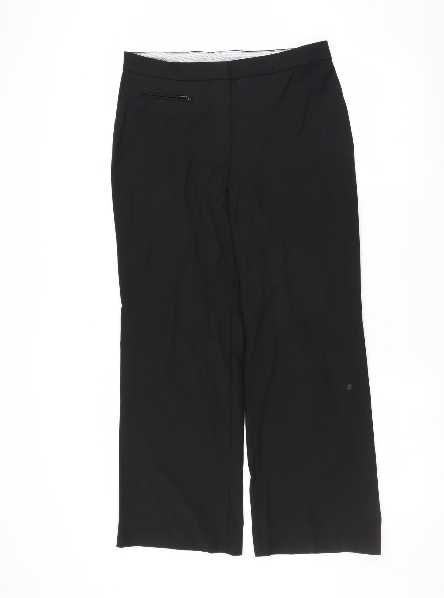 Marks and Spencer Womens Black   Trousers  Size 12 L27 in