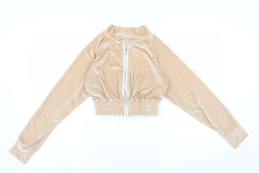 Preworn Womens Beige   Full Zip Jumper Size S  - cropped