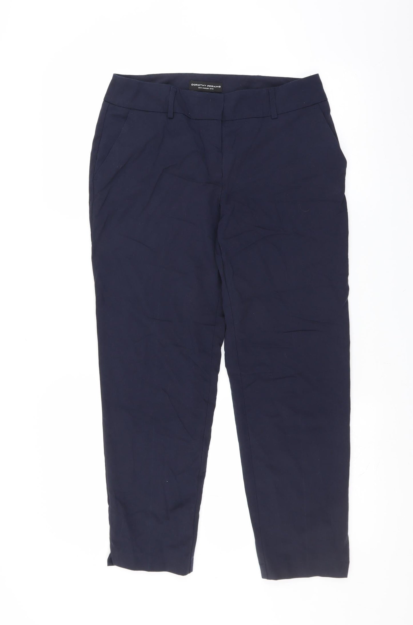 Dorothy Perkins Womens Blue   Trousers  Size 10 L27 in