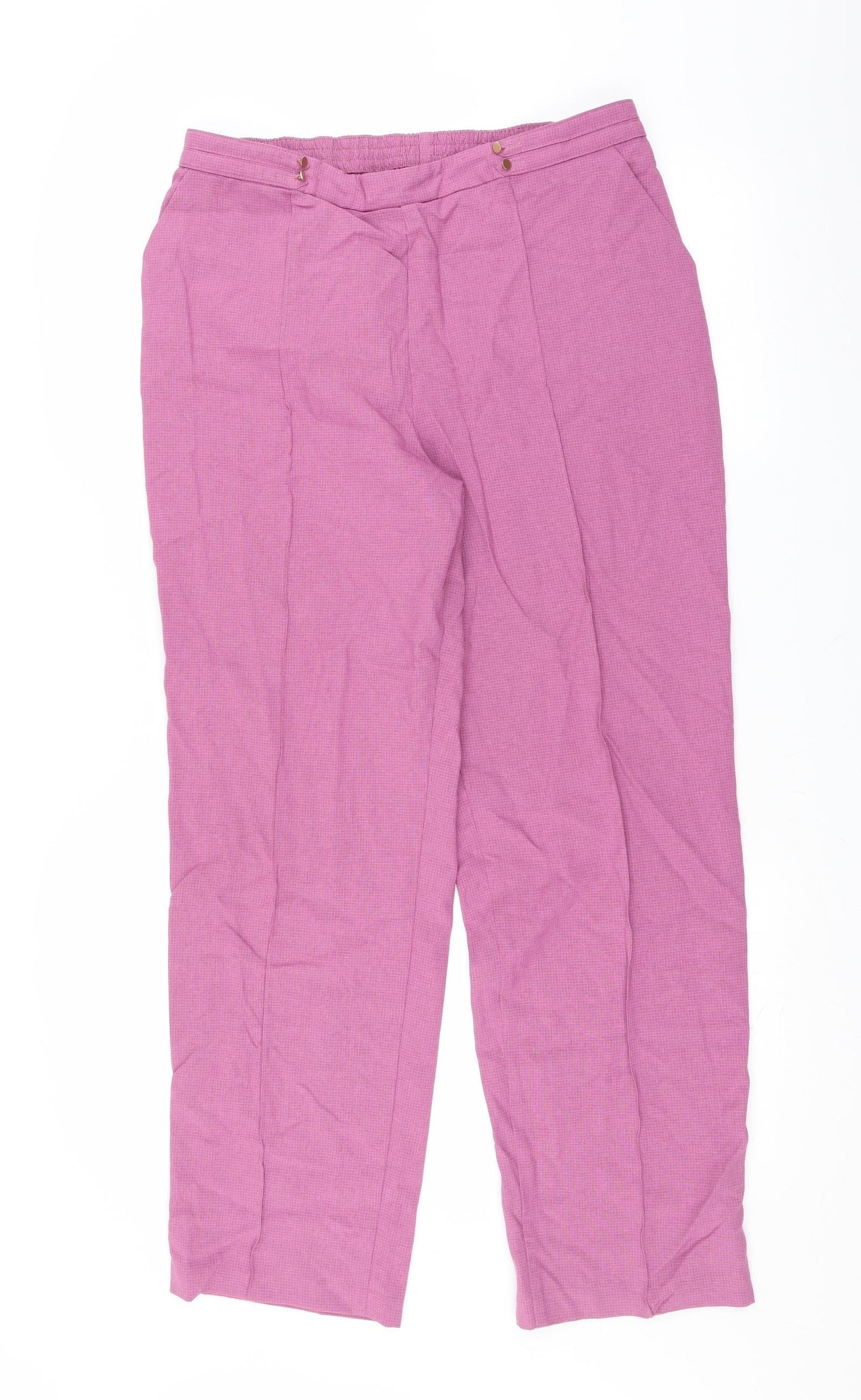 Marks and Spencer Womens Pink   Trousers  Size 14 L29 in