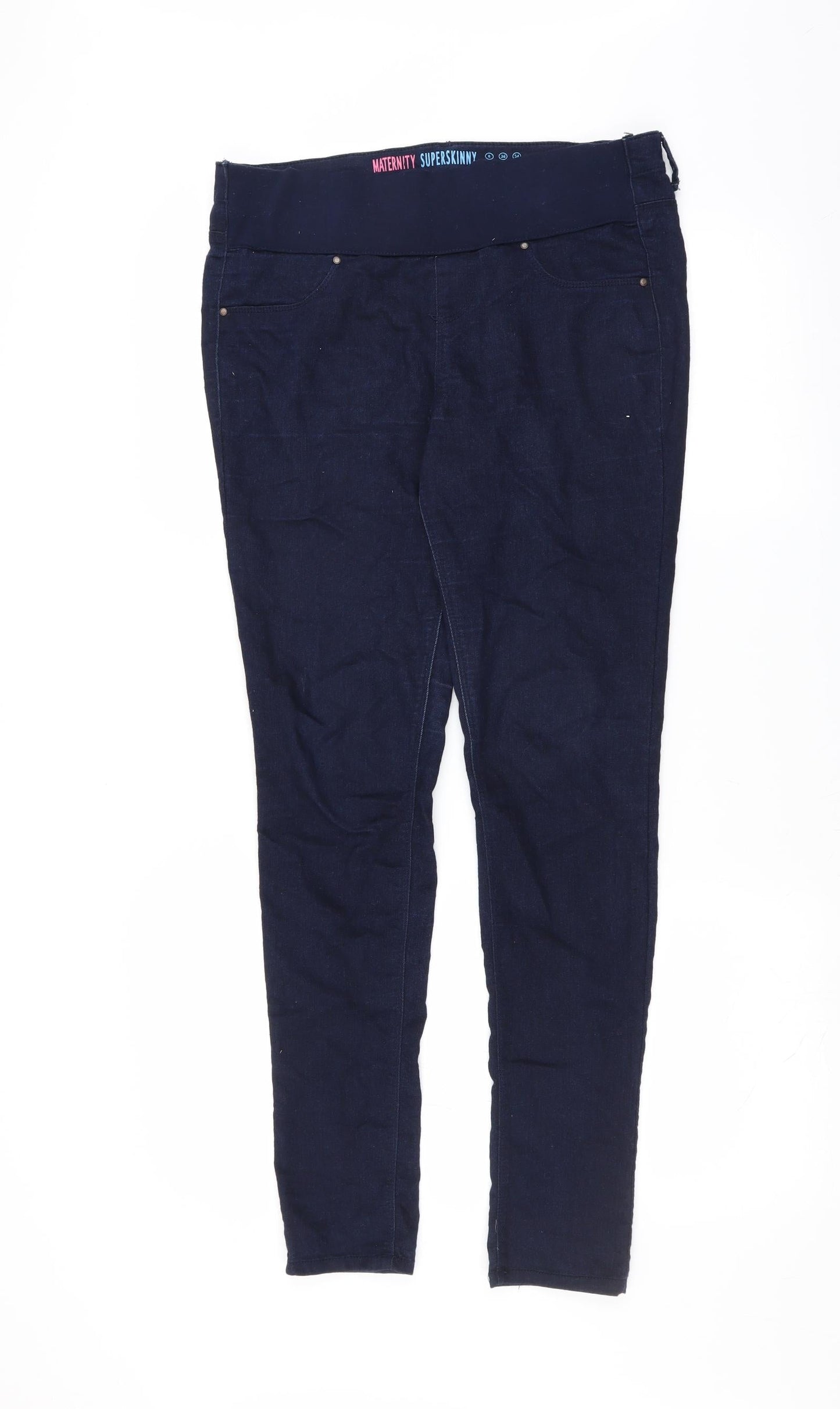 Primark Womens Blue  Denim Skinny Jeans Size 8 L30 in - super skinny