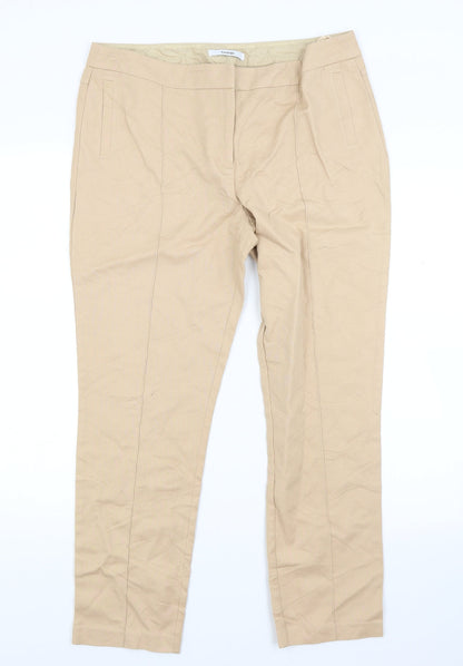 Preloved George Womens Beige   Trousers  Size 14 L25 in - Front
