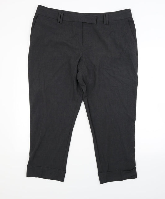 Marks and Spencer Womens Grey   Trousers  Size 20 L23 in