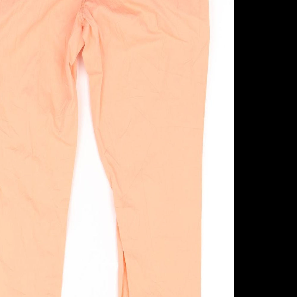 M&Co Womens Orange   Trousers  Size 12 L26 in