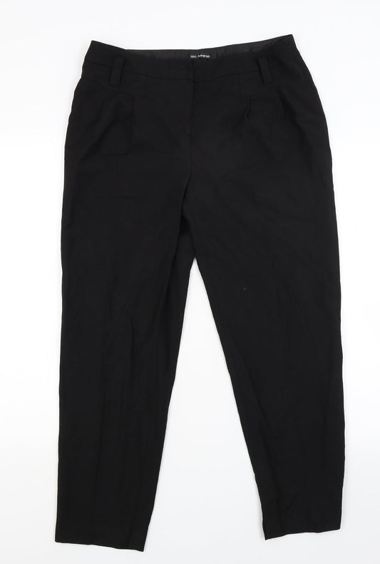 Marks and Spencer Womens Black   Trousers  Size 12 L25 in