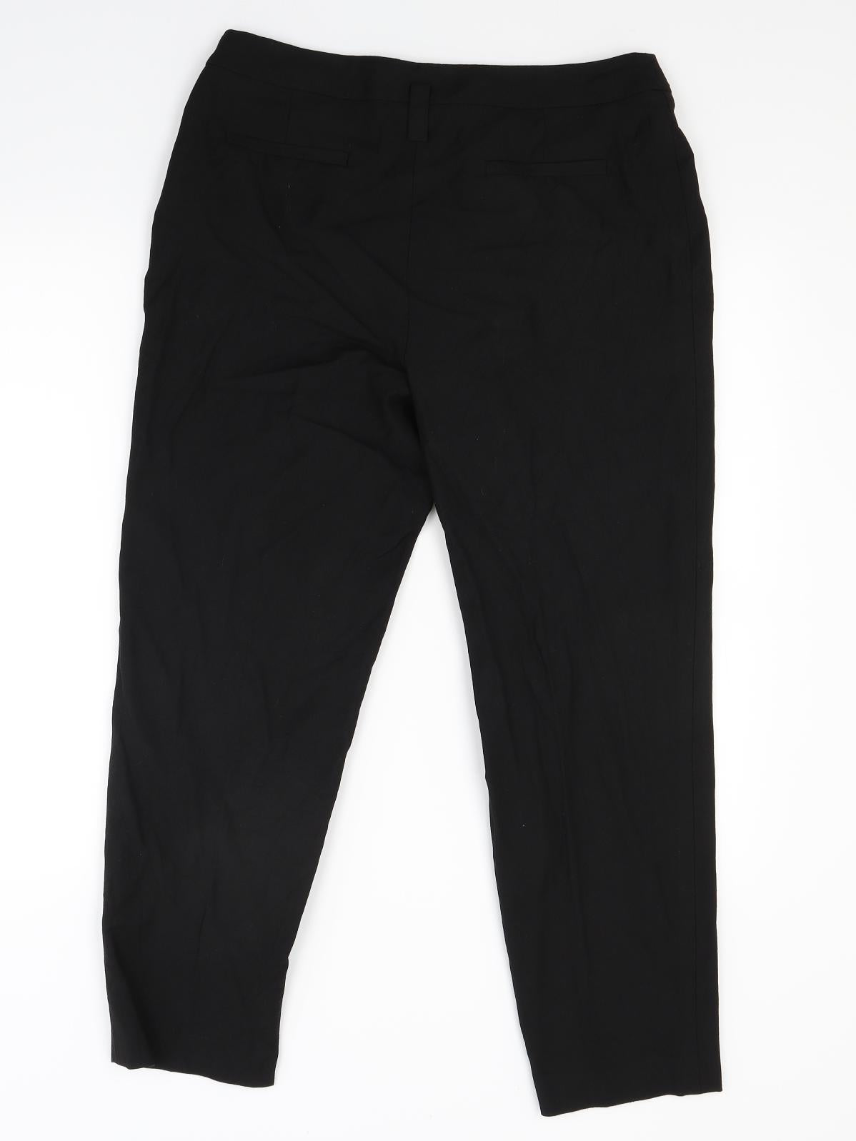 Marks and Spencer Womens Black   Trousers  Size 12 L25 in