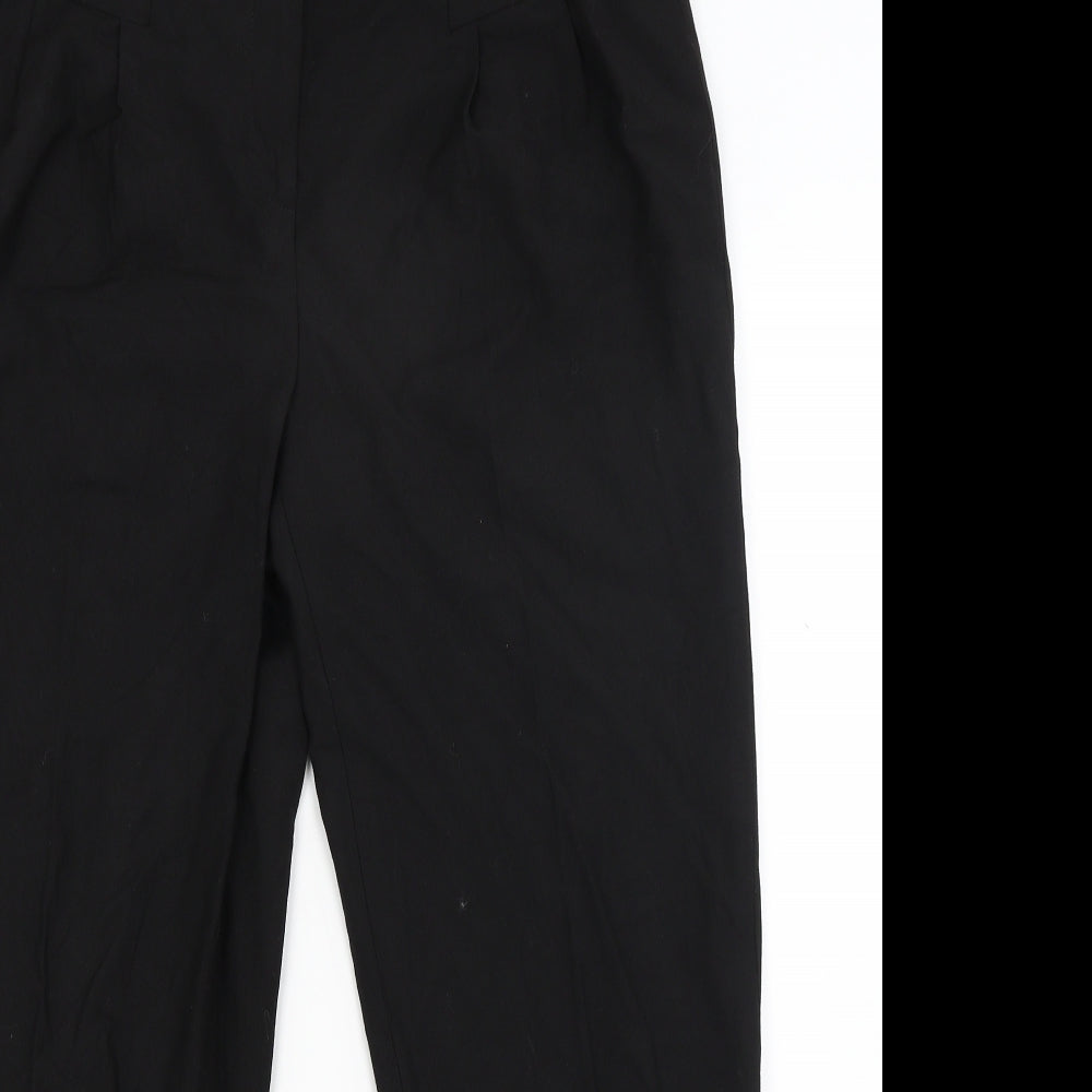 Marks and Spencer Womens Black   Trousers  Size 12 L25 in