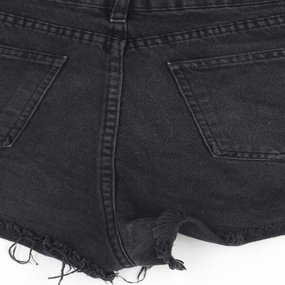 Preloved Pieta Womens Black   Cut-Off Shorts Size 10 - Label
