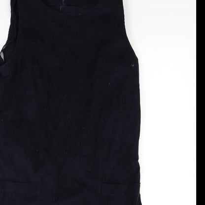 Preloved Preworn Womens Blue  Corduroy A-Line  Size M - Detail
