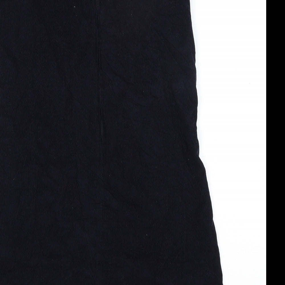 Preworn Womens Blue  Corduroy A-Line  Size M