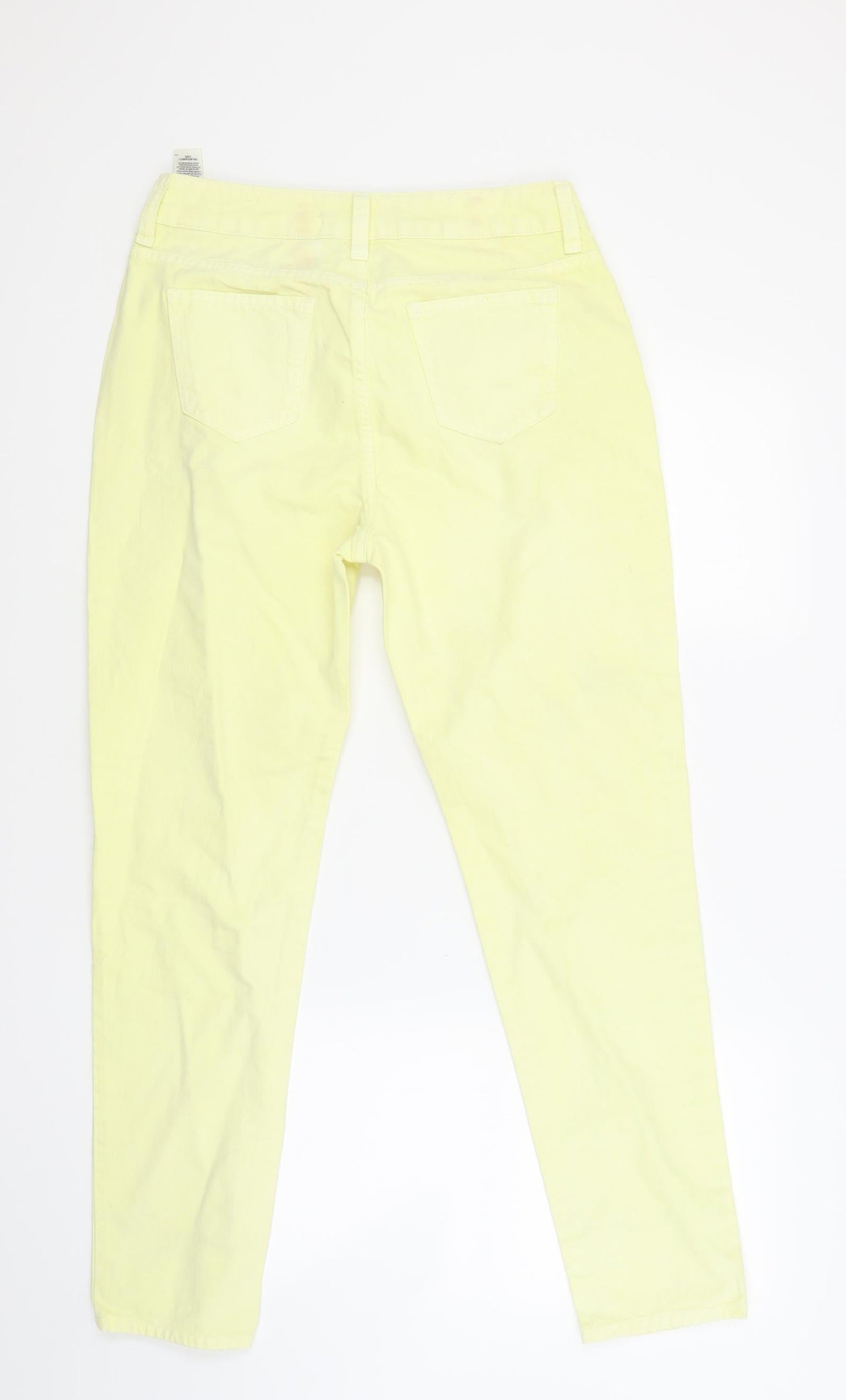 Marks and Spencer Womens Yellow  Denim Skinny Jeans Size 10 L28 in