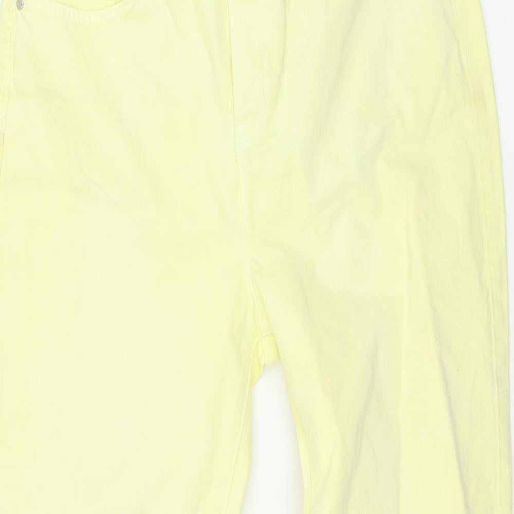Marks and Spencer Womens Yellow  Denim Skinny Jeans Size 10 L28 in