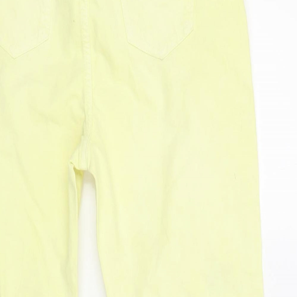 Marks and Spencer Womens Yellow  Denim Skinny Jeans Size 10 L28 in
