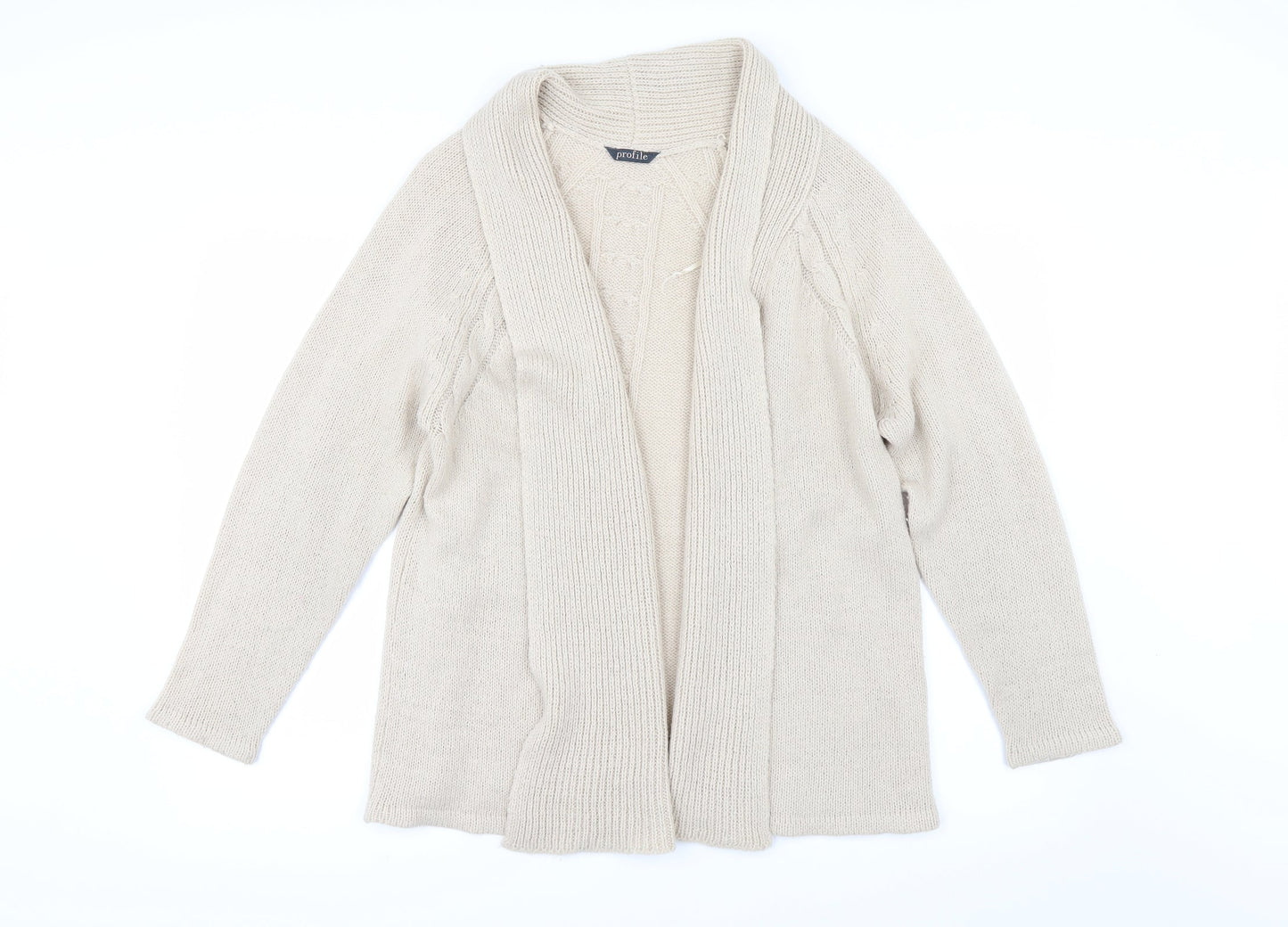 BHS Womens Beige   Cardigan Jumper Size 16